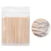MICROHISOPOS DE MADERA PUNTA FINA x 100U