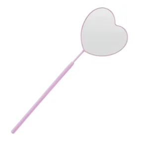 ESPEJO DE METAL CORAZÓN DE 15CM